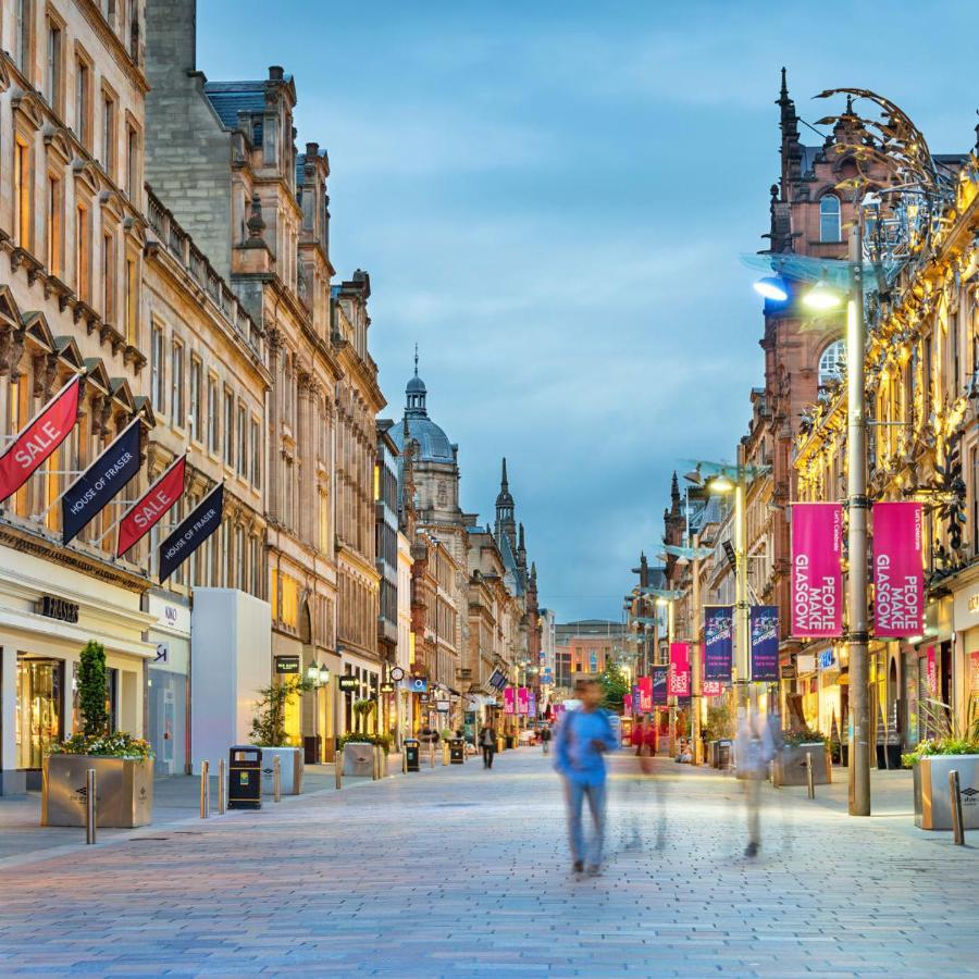 1 Bedroom Flat In The Heart Of Merchant City Glasgow Bagian luar foto